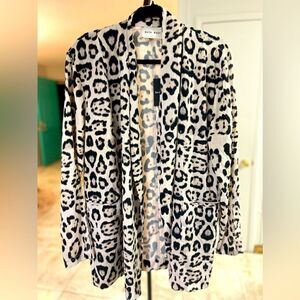 Baja East Oversized Animal Print Blazer Size: XS NWT